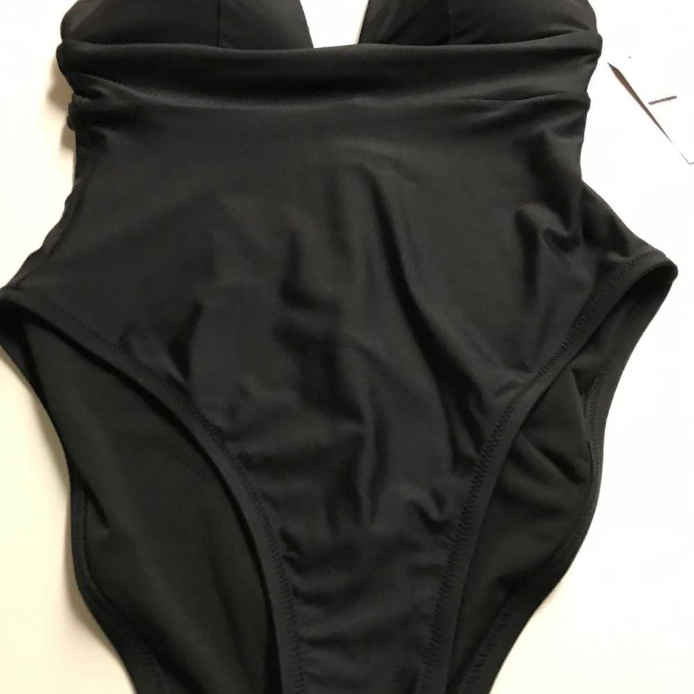 J. Crew V-Neck French one-piece swimsuit